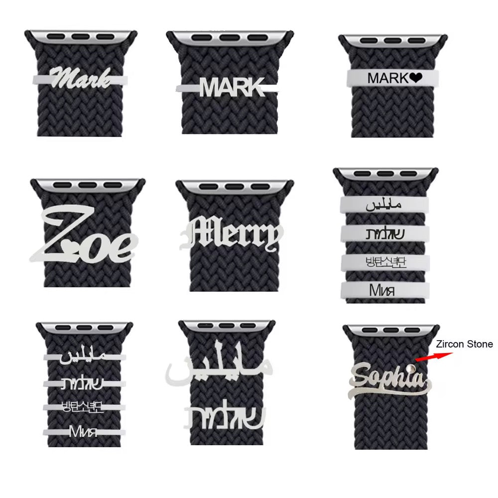 Personalized Apple Watch name charms ✨