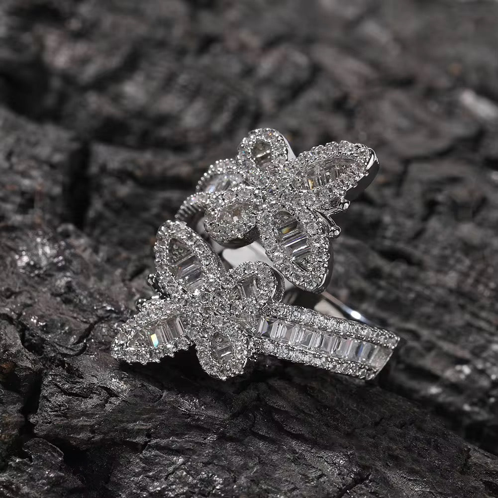 ✨ Butterfly CZ Ring – Sparkly & Trendy ✨
