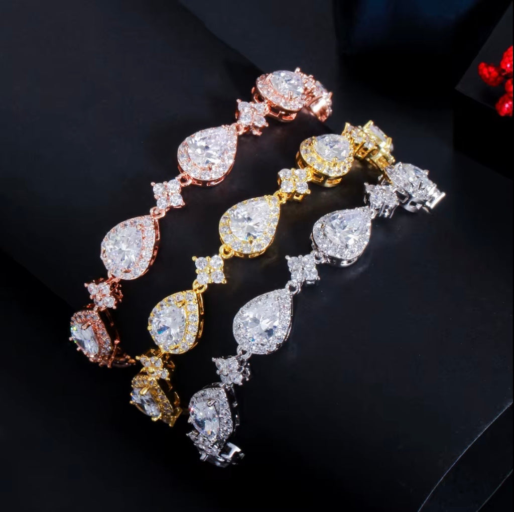 Forever Yours Icy Pear Bracelet
