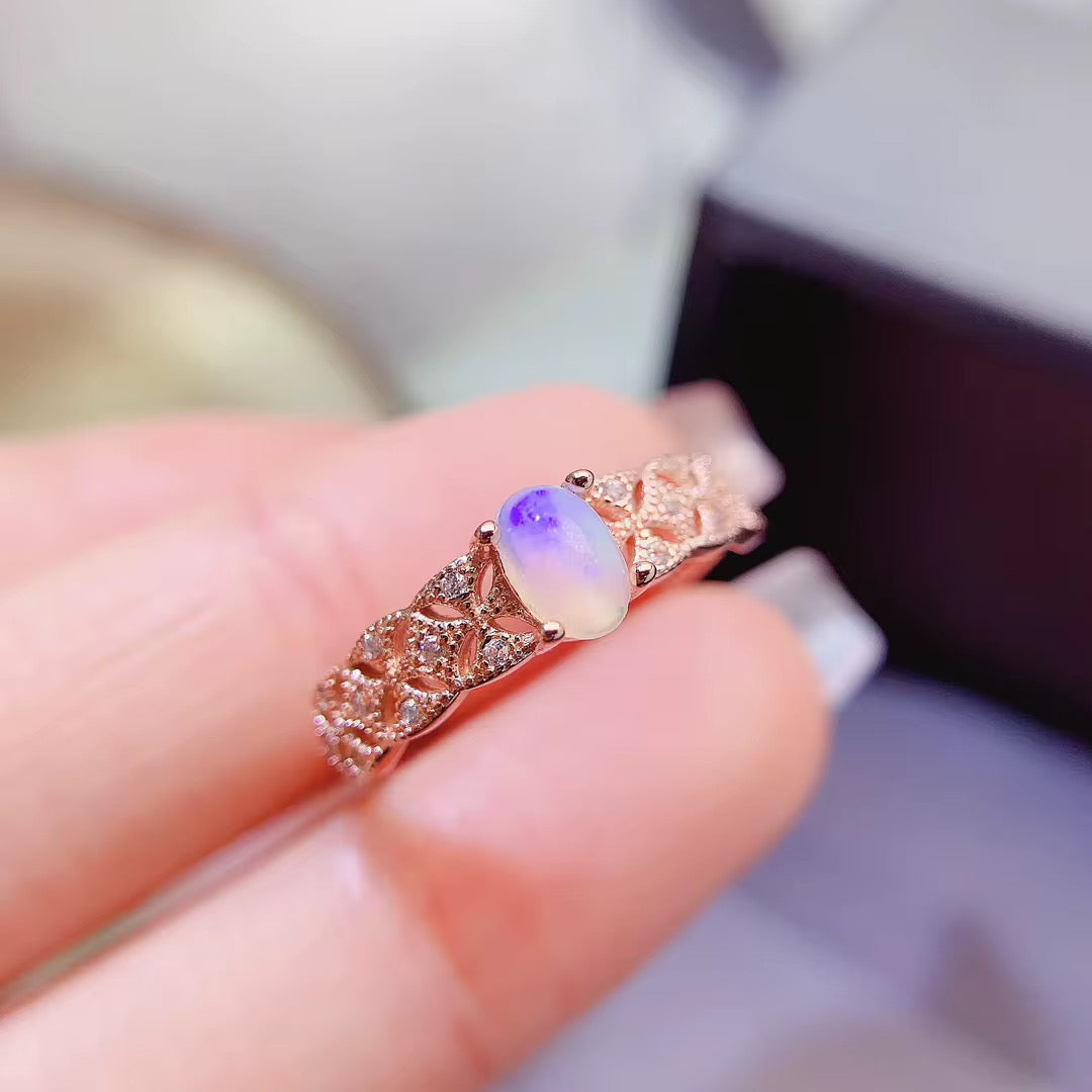 Opal Statement Ring (Rose Gold)