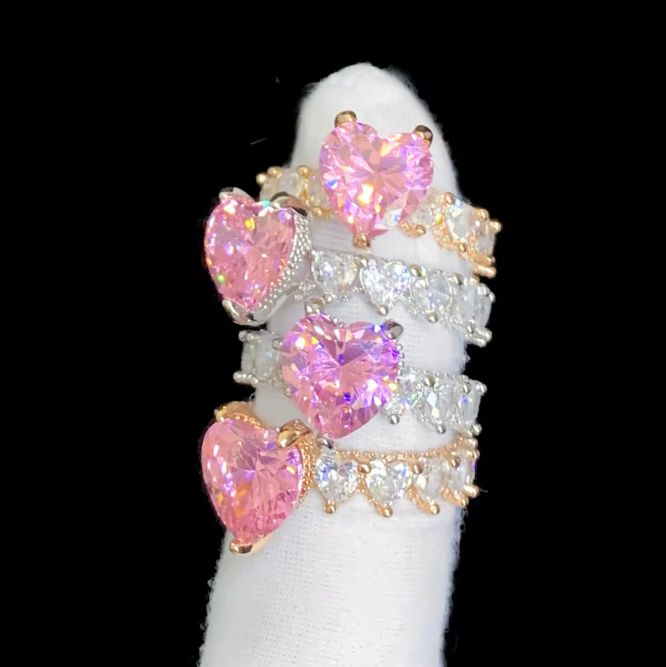 Lover Girl Pink Heart Ring💝