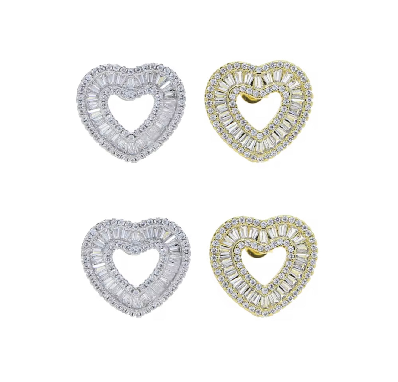 Forever Yours Heart Stud Earrings