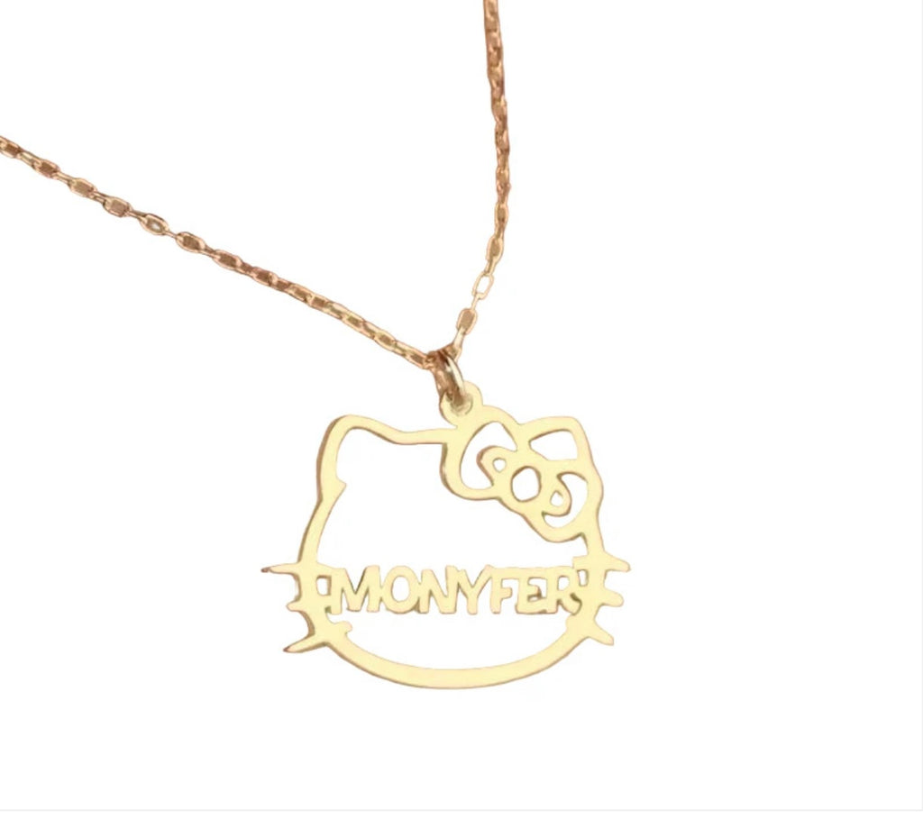 Hk Face Name Necklace