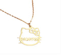 Hk Face Name Necklace