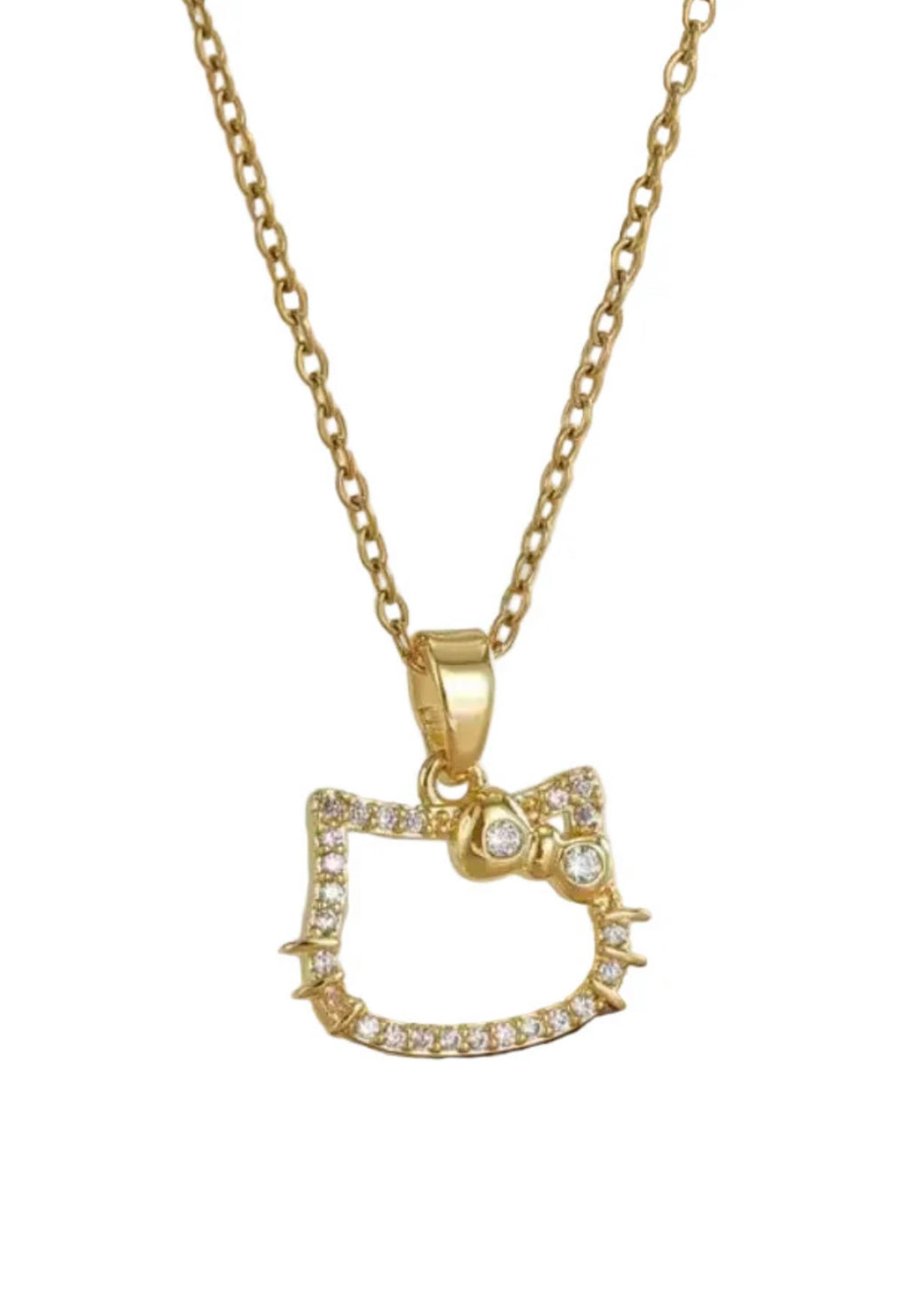 Hk Bling Face Necklace
