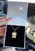 Hk Initial Pendant Necklace