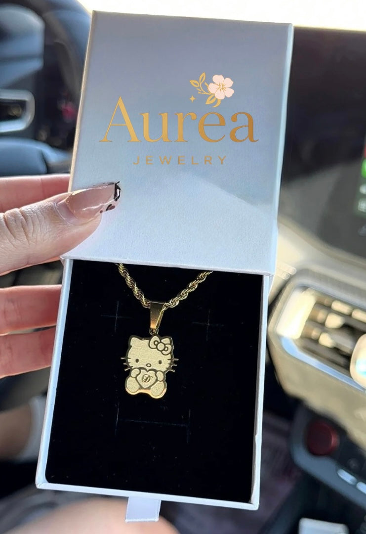 Hk Initial Pendant Necklace
