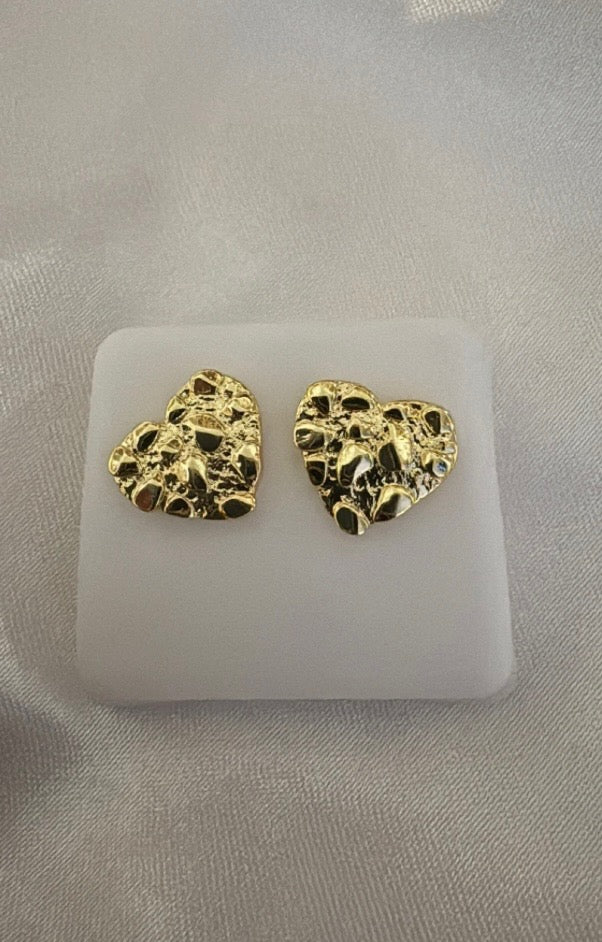 ✨ Golden Aura Nugget Earrings ✨